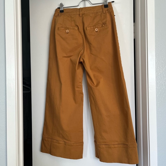 Pintucked Chino Pants in Golden Oak - Picture 4 of 6
